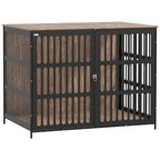 Dog Crate Furniture with Anti-Chew Resistant Mesh for Medium Dogs