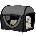 Folding Fabric Soft Pet Crate Dog Cat Travel Carrier Cage Black