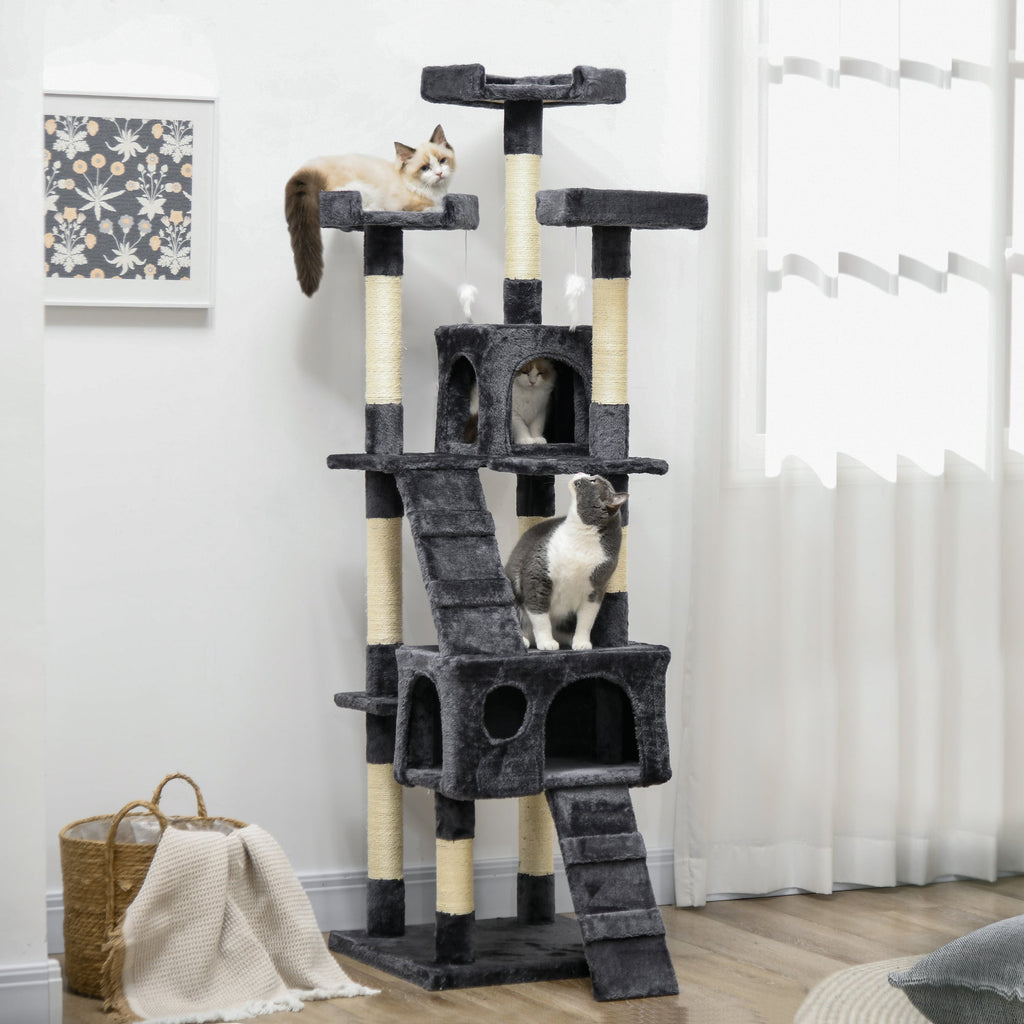 Cat Tree Scratcher Activity Centre, Condo Scratching Post Toy Bed