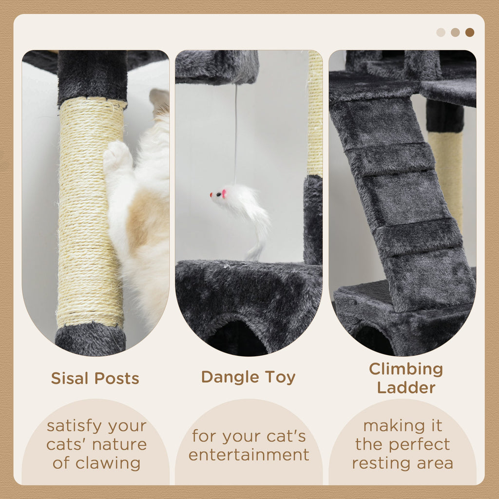 Cat Tree Scratcher Activity Centre, Condo Scratching Post Toy Bed