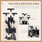 Cat Tree Scratcher Activity Centre, Condo Scratching Post Toy Bed