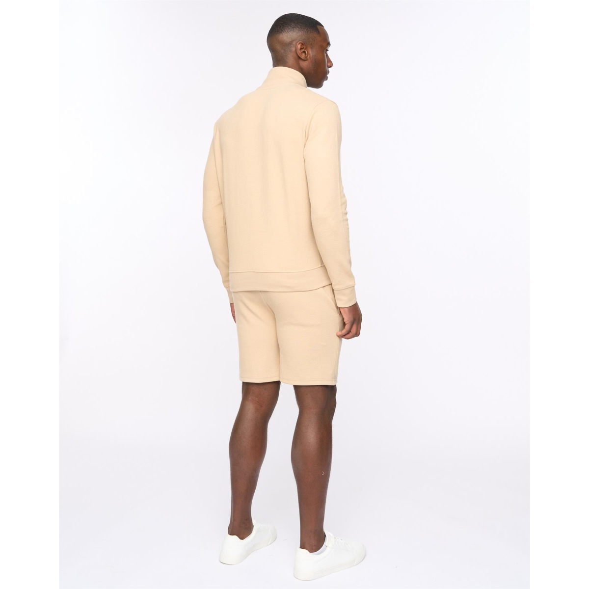 Hannings Zip Thru Hoodie Stone S