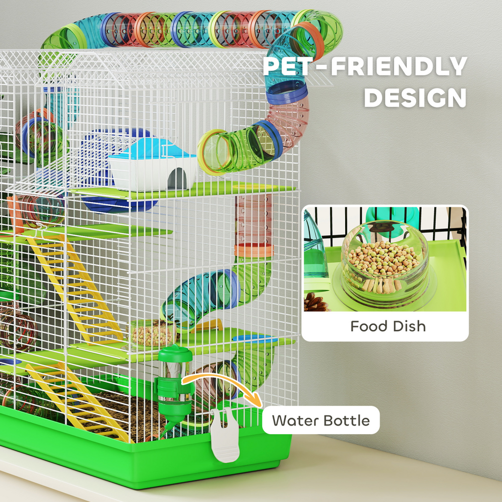5 Tiers Hamster Cage Animal Travel Carrier Habitat