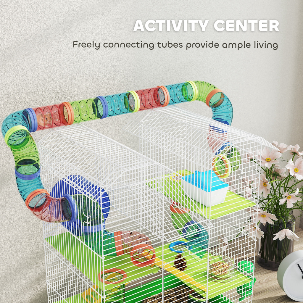 5 Tiers Hamster Cage Animal Travel Carrier Habitat