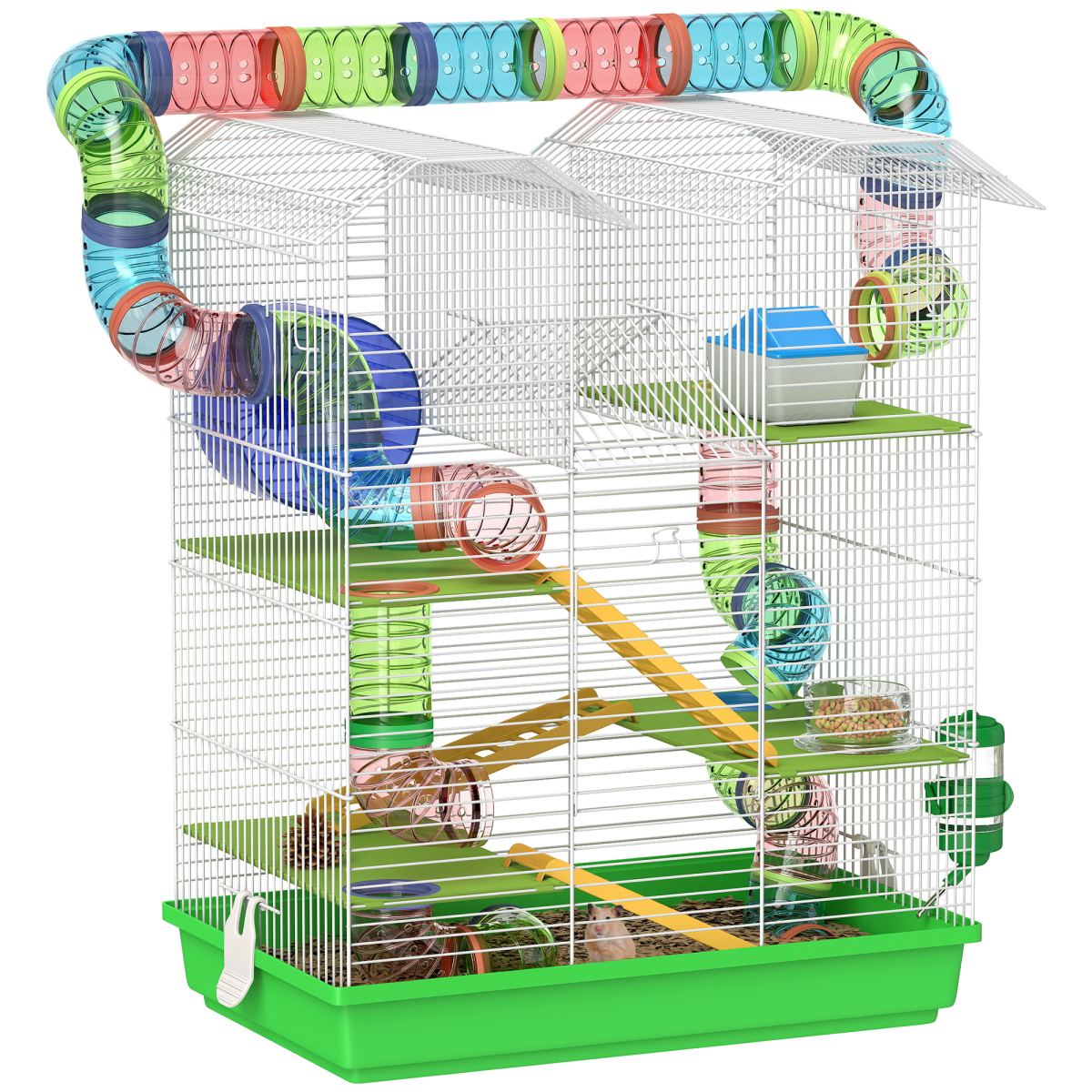 5 Tiers Hamster Cage Animal Travel Carrier Habitat