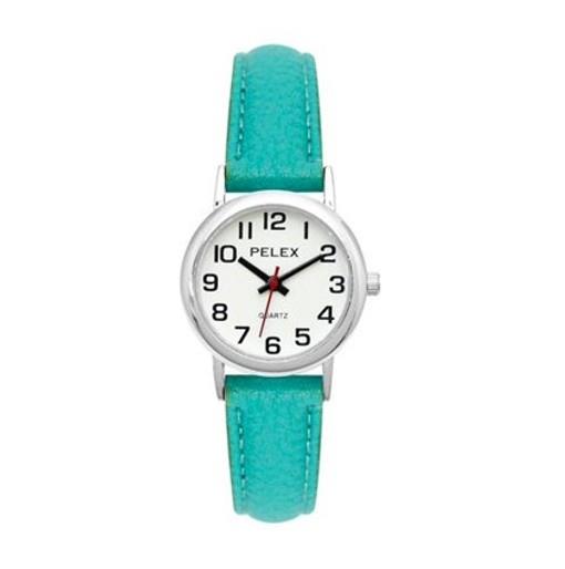 Ladies Leather Quartz Watch Available Multiple Colour Turquoise