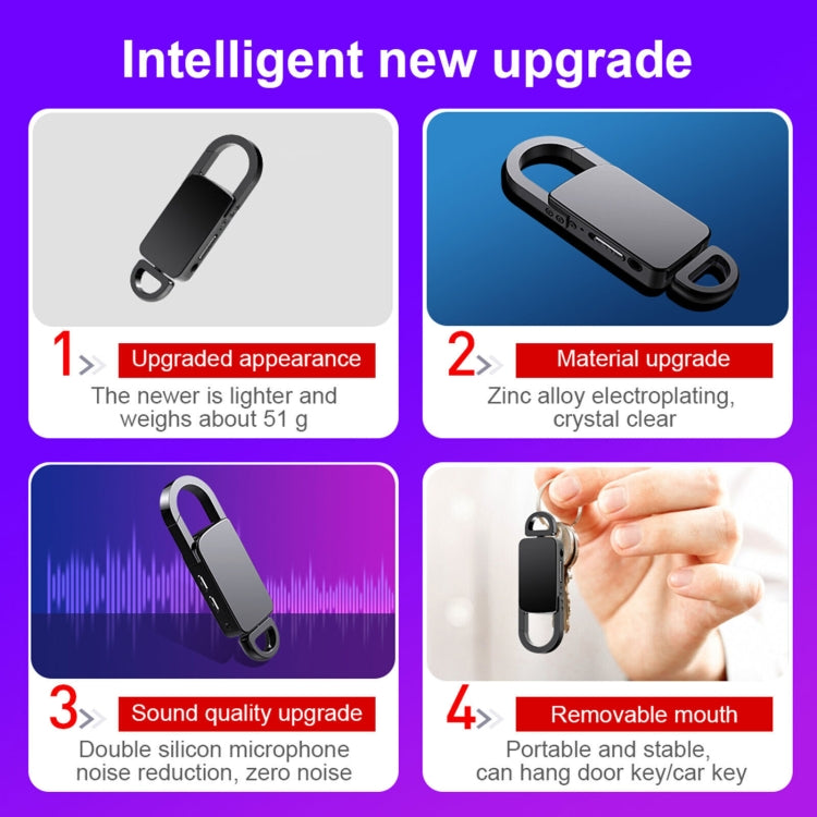 S20 8GB Keychain HD Noise Reduction Portable Recording Pen, 8GB – Durable Build, Easy to Use