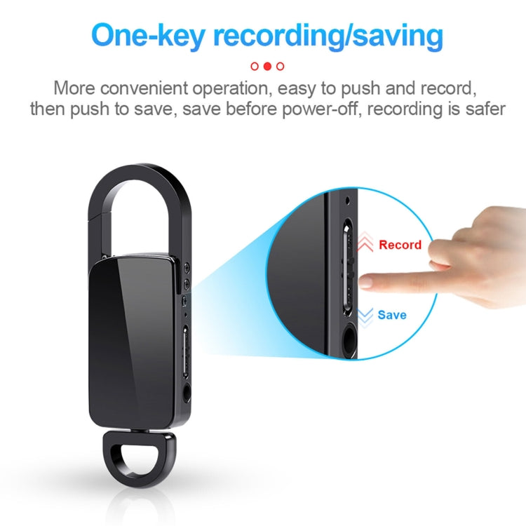 S20 8GB Keychain HD Noise Reduction Portable Recording Pen, 8GB – Durable Build, Easy to Use