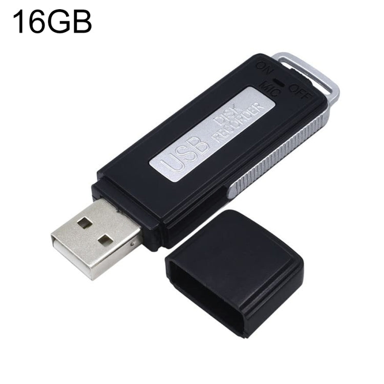 SK868 16GB Rechargeable Portable U-Disk Voice Recorder, 16GB 16GB