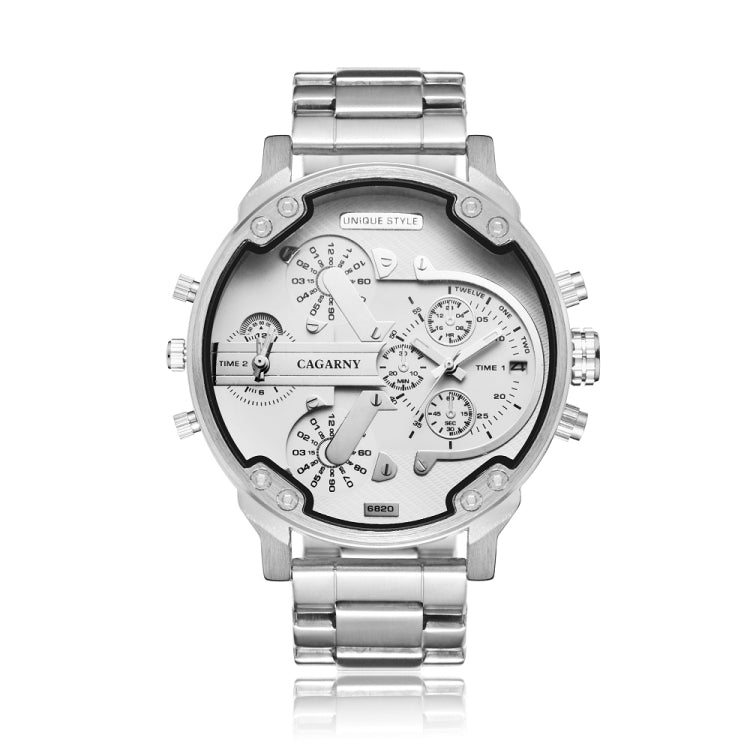 Wrist Watch – Stainless Steel (Black) Steel Band White Window WA0024E