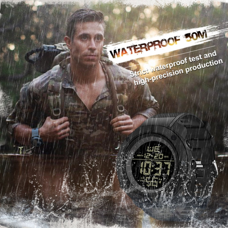 TANK North Edge Men Fashion Professional Military Army Outdoor Sport Waterproof Running Swimming Smart Digital Watch, TANK North Edge