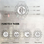 TANK North Edge Men Fashion Professional Military Army Outdoor Sport Waterproof Running Swimming Smart Digital Watch, TANK North Edge