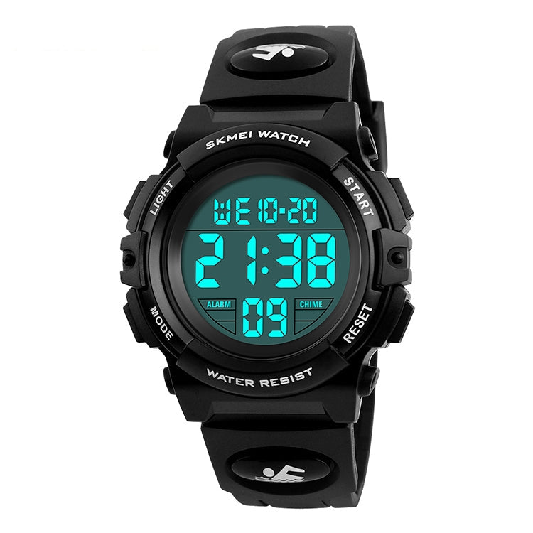 SKMEI 1258 Multifunctional Outdoor Sports Noctilucent Waterproof Wrist Watch, Size: S Black