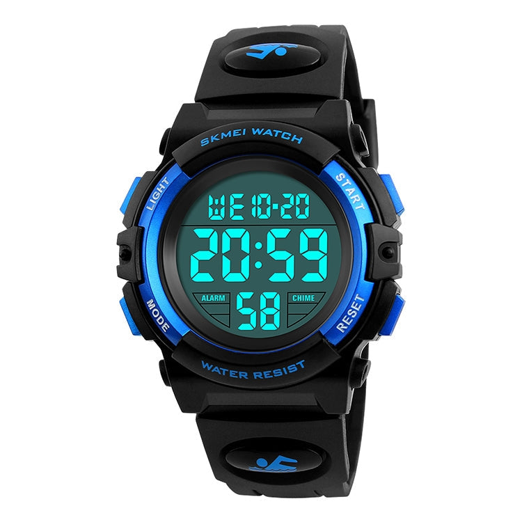 SKMEI 1258 Multifunctional Outdoor Sports Noctilucent Waterproof Wrist Watch, Size: S Blue
