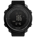 NORTH EDGE Multi-function Waterproof Outdoor Sports Electronic Smart Watch, Support Humidity Measurement / Weather Forecast / Speed Measurement, Style: Nylon Strap, Nylon Strap Nylon Strap Black