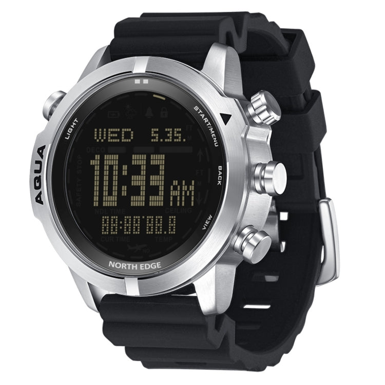 NORTH EDGE AQUA 100m Waterproof Scuba Diver Smart Watch, Support Luminous Display & Compass Mode, AQUA AQUA