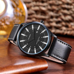 Wrist Watch – Leather (Orange)