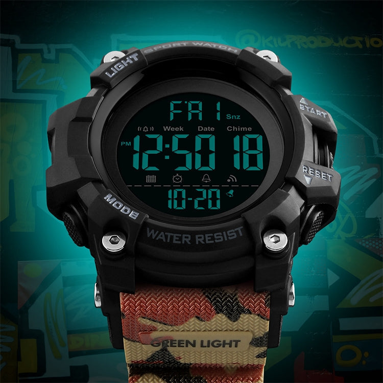 Digital Watch – 1384 Multifunctional Men Outdoor Fashion Noctilucent Waterproof LED...