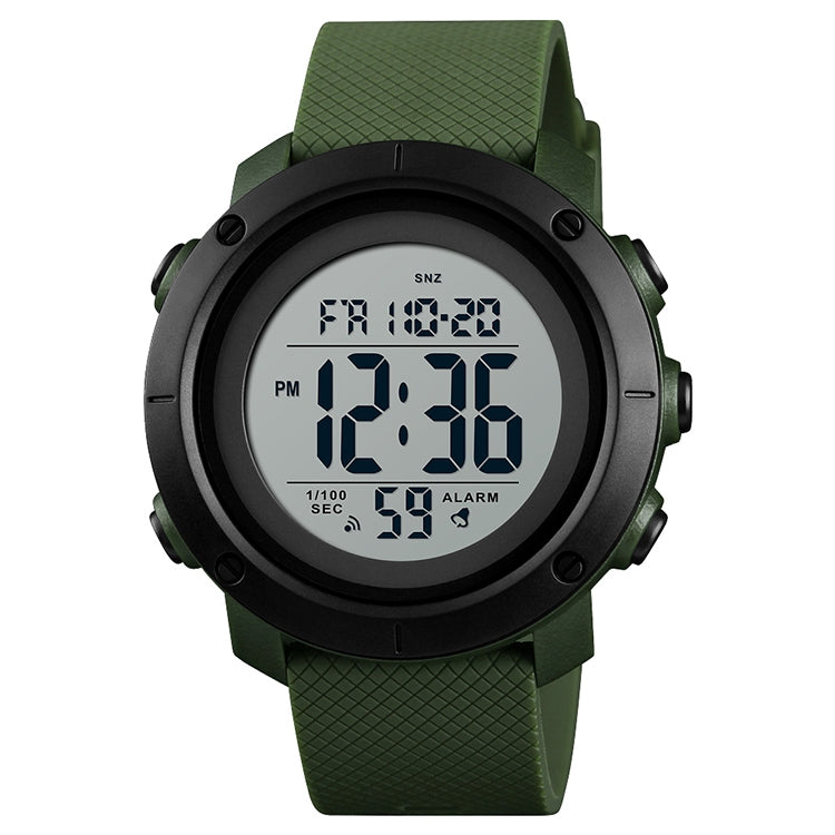 Digital Watch – 1426 Multifunctional Outdoor Fashion Noctilucent Waterproof White... 1426 White Machine Rubber Ring Army Green