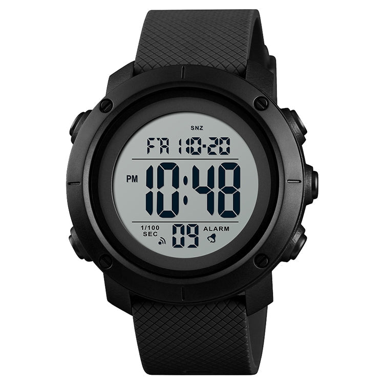 Digital Watch – 1426 Multifunctional Outdoor Fashion Noctilucent Waterproof White... White Machine Rubber Ring Black