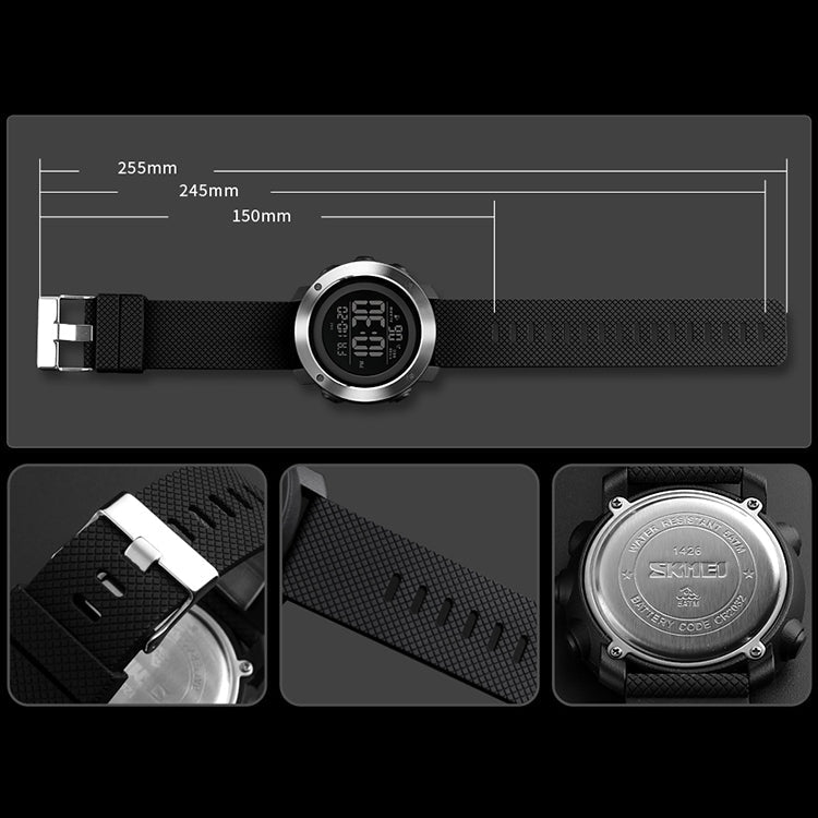 Digital Watch – 1416 Multifunctional Outdoor Fashion Noctilucent Waterproof Steel Ring...