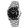 Wrist Watch – 9069 Multifunctional Outdoor Fashion Business Waterproof Silver Shell... Black