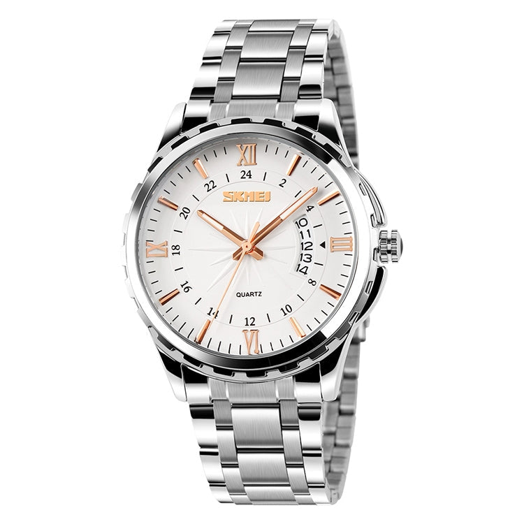 Wrist Watch – 9069 Multifunctional Outdoor Fashion Business Waterproof Silver Shell... Gold