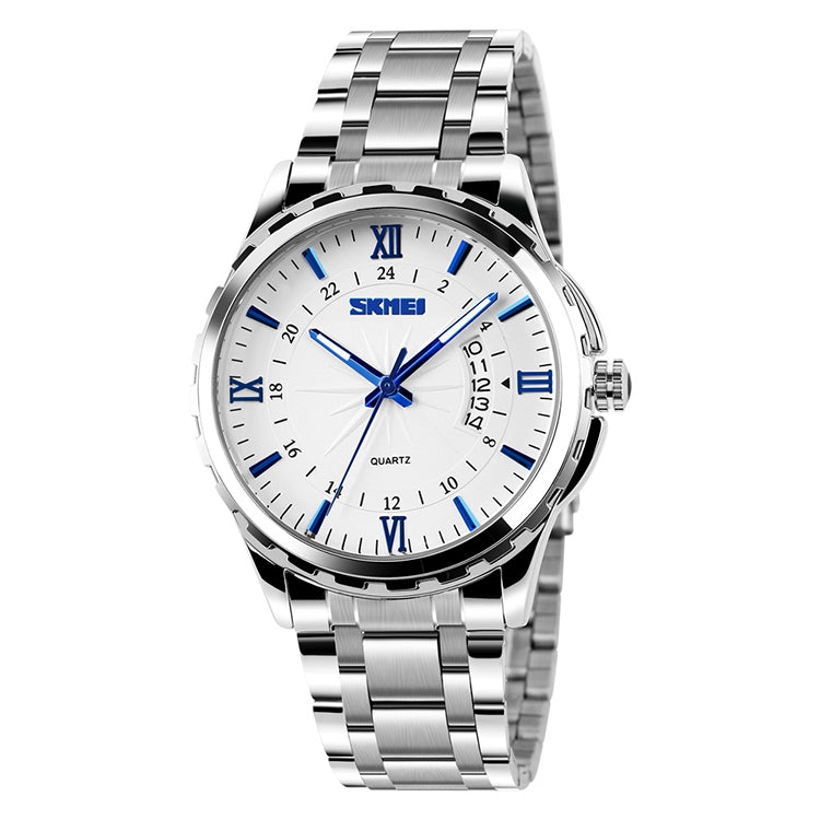 Wrist Watch – 9069 Multifunctional Outdoor Fashion Business Waterproof Silver Shell... Blue