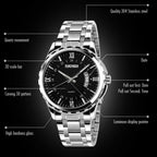 Wrist Watch – 9069 Multifunctional Outdoor Fashion Business Waterproof Interval Gold...