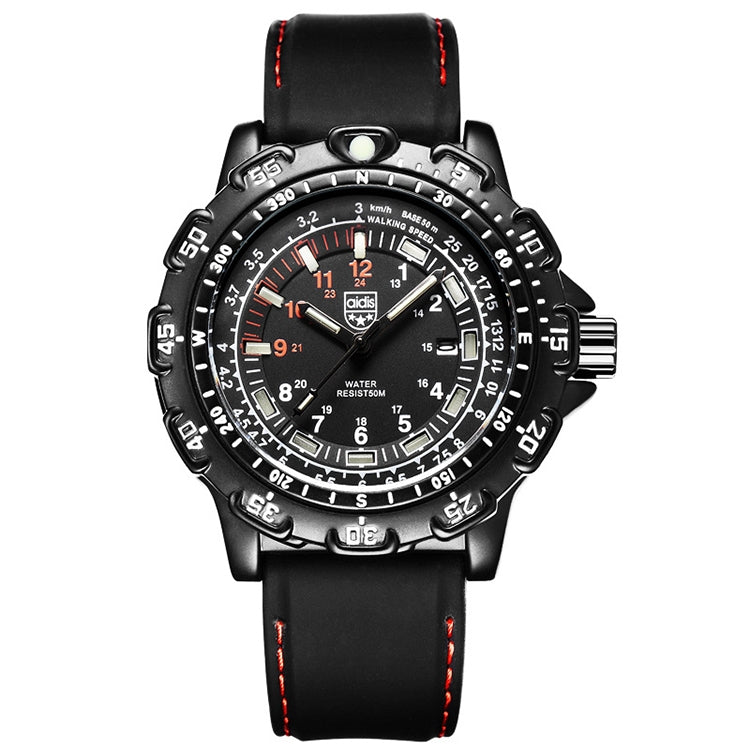 Watch – Silicone (Men) Red Light