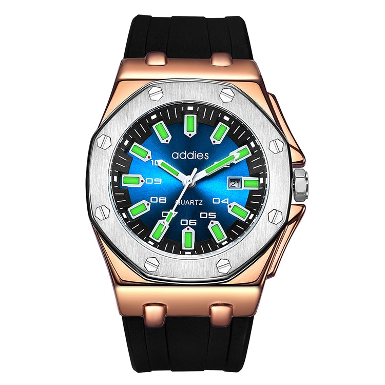 Watch – Silicone (Men) #2 Gold Blue
