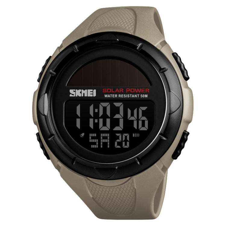 SKMEI 1405 Fashion Solar Power Outdoor Sports Watch Multifunctional 50m Waterproof Men Digital Watch