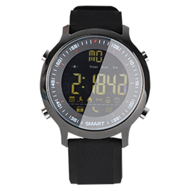 EX18 Smart Sports Watch FSTN Full View Screen Luminous Dial High Tensile TPU Strap, Support Steps Counting / Burned Calory / Calendar Date / Bluetooth 4.0 / Incoming Call Reminder / Low Battery Reminder Black