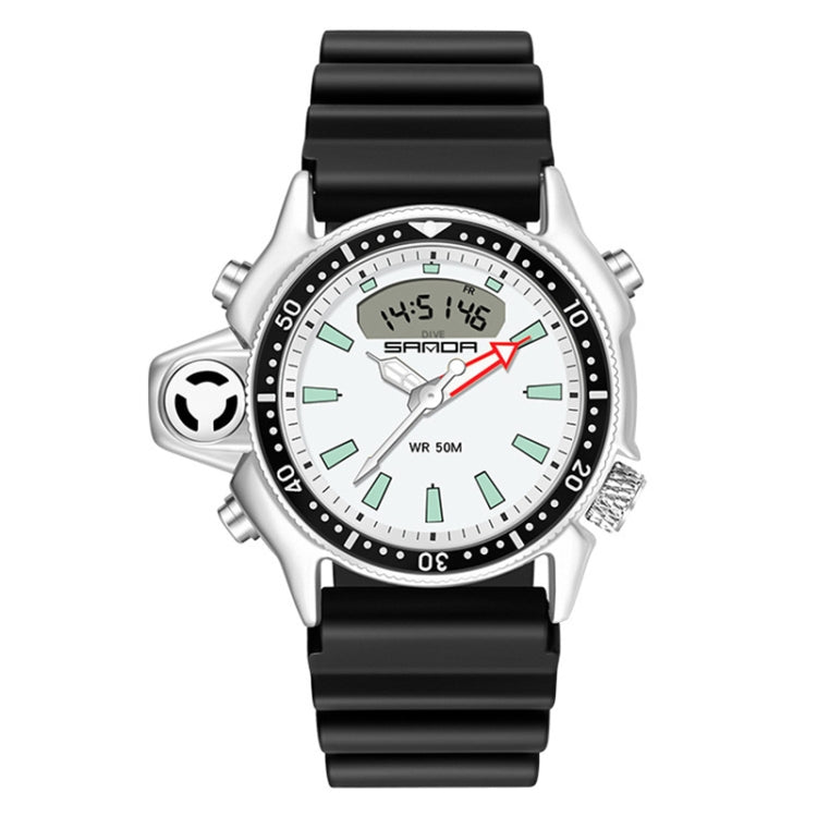 Wrist Watch – 50m Waterproof Black White