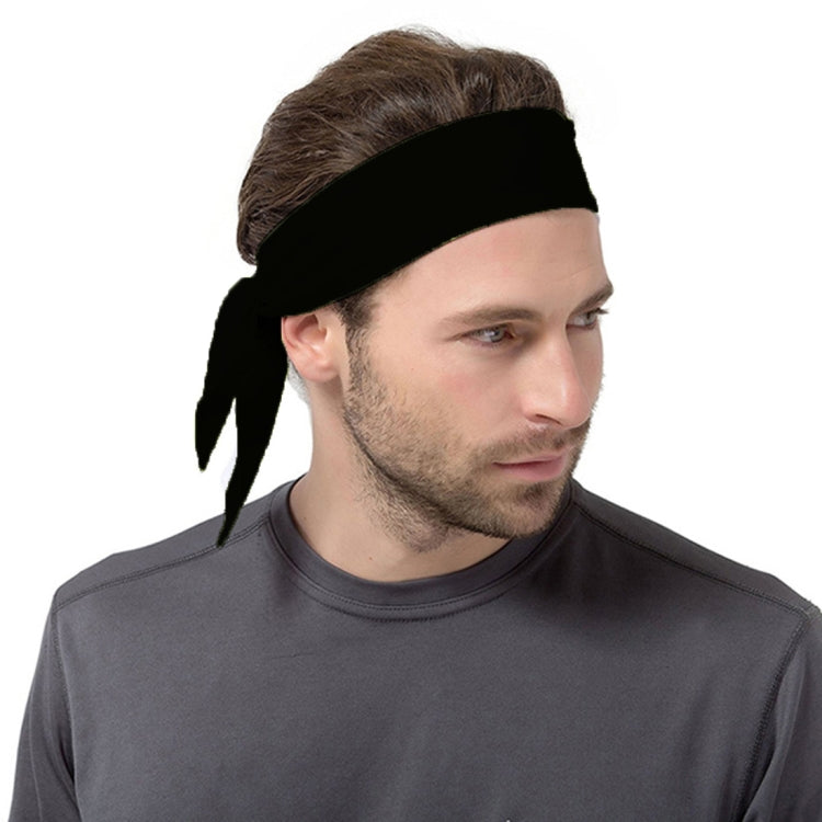 Unisex Sweat Wicking Stretchy Exercise Yoga Gym Bandana Headband Sweatband Head Tie Scarf Wrap, Size: 1.2*0.06m, Headband Sweatband (Black) – Durable Build, Easy to Use Headband Sweatband (Black) Black