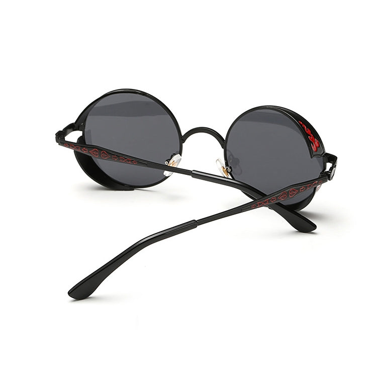 Retro Carved Round Sunglasses, Sunglasses#Tyrant gold box gold, Sunglasses#Gold frame gray sheet, Sunglasses#Gold frame red film, Sunglasses#silver frame ice blue, Sunglasses#silver frame gray sheet, Sunglasses#silver frame white mercury               ...