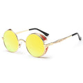 Retro Carved Round Sunglasses, Sunglasses#Tyrant gold box gold, Sunglasses#Gold frame gray sheet, Sunglasses#Gold frame red film, Sunglasses#silver frame ice blue, Sunglasses#silver frame gray sheet, Sunglasses#silver frame white mercury               ...