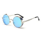 Retro Carved Round Sunglasses, Sunglasses#Tyrant gold box gold, Sunglasses#Gold frame gray sheet, Sunglasses#Gold frame red film, Sunglasses#silver frame ice blue, Sunglasses#silver frame gray sheet, Sunglasses#silver frame white mercury               ...