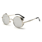 Retro Carved Round Sunglasses, Sunglasses#Tyrant gold box gold, Sunglasses#Gold frame gray sheet, Sunglasses#Gold frame red film, Sunglasses#silver frame ice blue, Sunglasses#silver frame gray sheet, Sunglasses#silver frame white mercury               ...