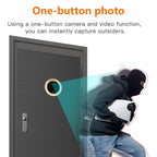Danmini Q10 4.3 Inch Screen Motion Detection Camera Video Alarm Smart Digital Door Viewer, Support TF Card, Q10 Black