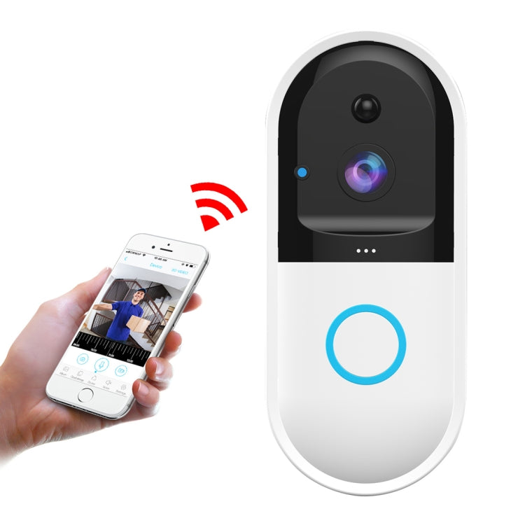 B50 720P Smart WiFi Video Visual Doorbell, Support Phone Remote Monitoring & Night Vision & SD Card Default Title