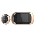 DD1 Smart Electronic Cat Eye Camera Doorbell with 2.8 inch LCD Screen, Support Infrared Night Vision Gold