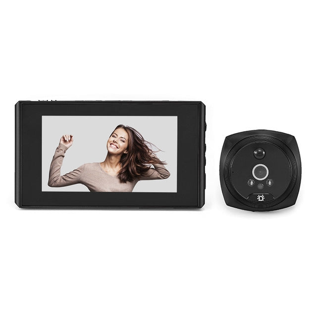 N6 2.0 Million Pixels 4.3 inch Screen Video Doorbell Black
