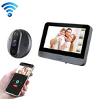 R9 4.3 inch WiFi Smart Video Visual Electronic Peephole Doorbell, R9 – Durable Build, Easy to Use R9 Black
