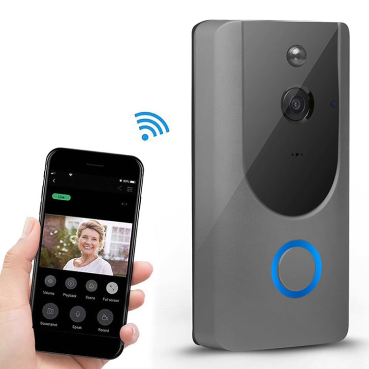 M2 720P Smart WIFI Video Visual Doorbell,Support Mobile Phone Remote Monitoring & Night Vision Default Title