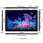 Windows 10, Intel Celeron J3455 Quad Core, Support TF Card & HDMI & Bluetooth & Dual WiFi, with Keyboard, N4000 4-Core 8GB+128GB with Keyboard