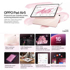 OPPO Pad Air5 12.1 inch Soft Light Screen WIFI Tablet PC, 8GB+256GB, ColorOS 16.0 MediaTek Dimensity 7300-Ultra Octa Core, 8GB+256GB Soft Light – Fast Charging, Bluetooth