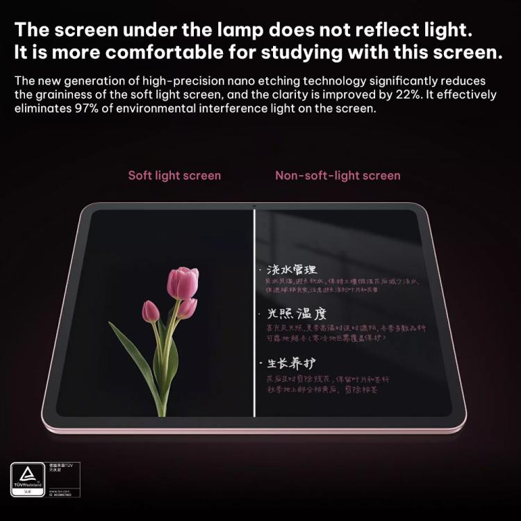 OPPO Pad Air5 12.1 inch Soft Light Screen WIFI Tablet PC, 12GB+256GB, ColorOS 16.0 MediaTek Dimensity 7300-Ultra Octa Core, 12GB+256GB Soft Light – Fast Charging, Bluetooth