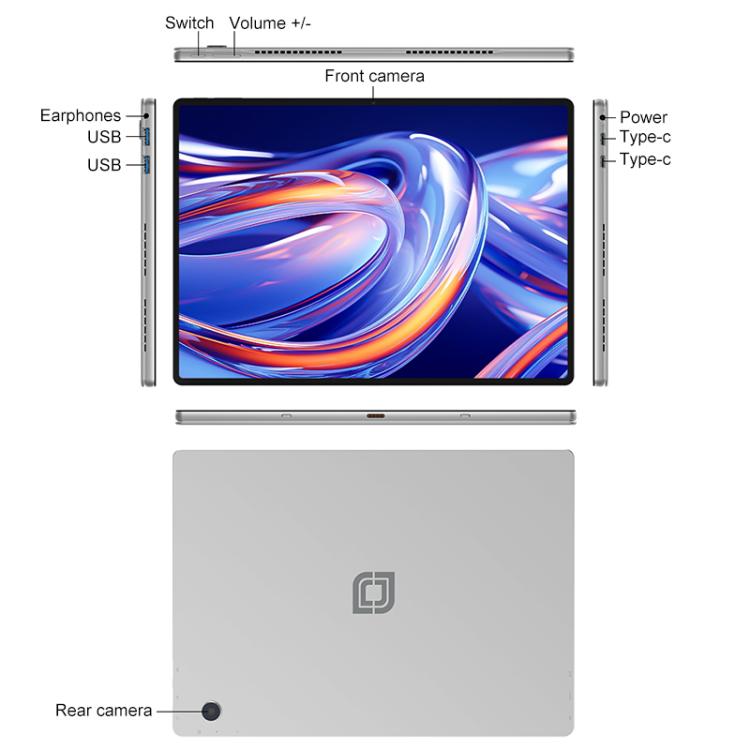 Jumper EZpad V13 Tablet PC, 12GB+512GB, No Keyboard, 13 inch Windows 11 OS Intel Jasper Lake N5095 Quad Core, EU Plug, WMC1405EU, WMC1405US – Bluetooth
