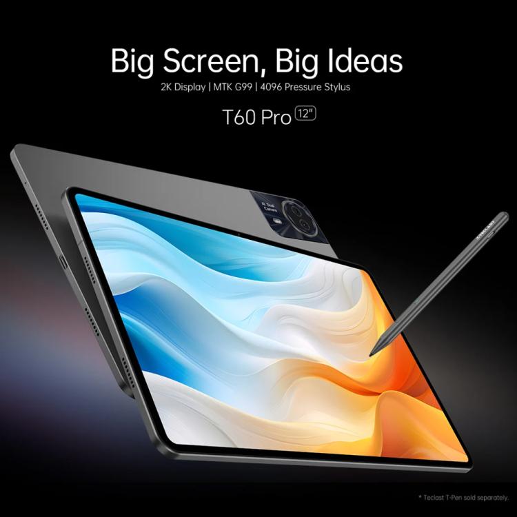 Teclast T60 Pro 4G LTE Tablet PC, 8GB+128GB, 12 inch Android 15 MediaTek Helio G99 Octa Core, Support Dual SIM, T60 Pro – Durable Build, Easy to Use